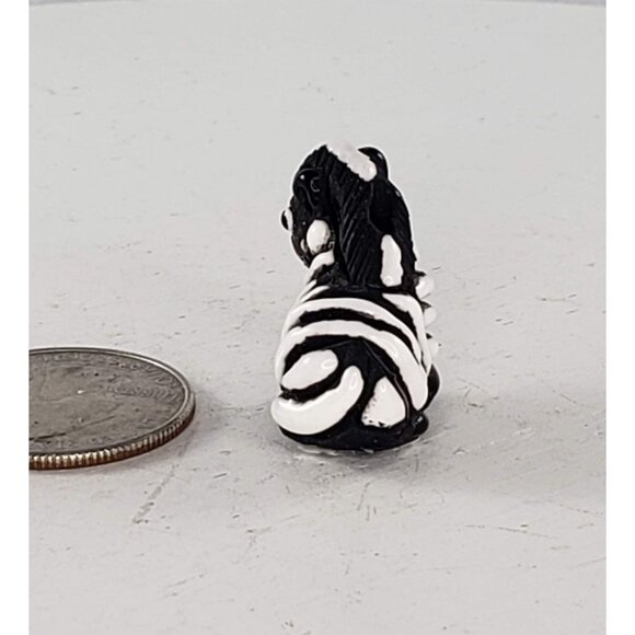 Peru Clay Baby Zebra Foal Miniature Figurine - Picture 5 of 6
